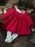 Baby-Set: Samtkleid & Strumpfhose rot 1