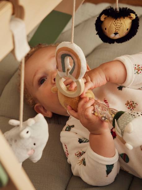 Baby Spielbogen aus Holz FSC® - grün/tansania+rosa/koala - 2