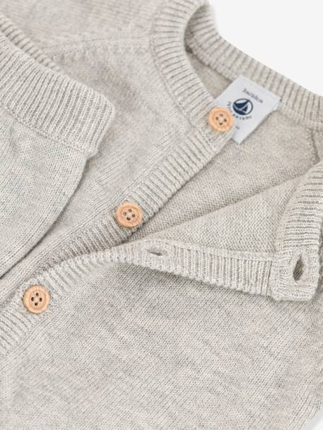 Baby-Set: Strickjacke & Hose PETIT BATEAU weiß 4