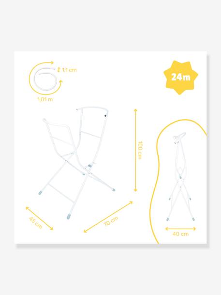 Baby Badewannengestell & Abflussschlauch BADABULLE grau 5