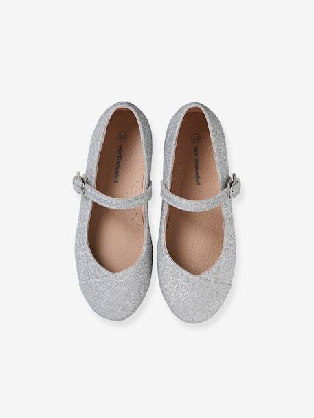 Mädchen Ballerinas - blau+silber - 12