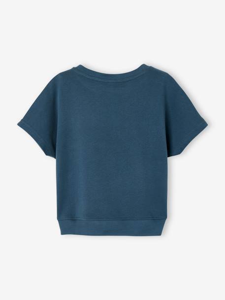 Jungen Sweatshirt, kurze Ärmel petrol 2