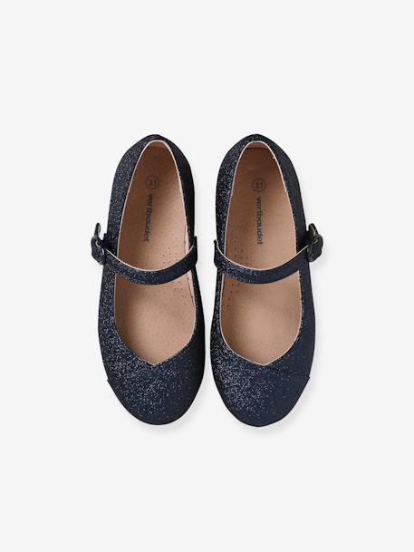 Mädchen Ballerinas blau+silber 6