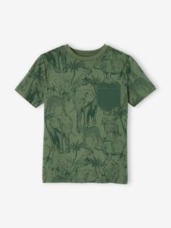 Jungen T-Shirt, Print und Brusttasche Oeko-Tex  [numero-image]