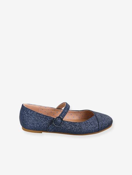 Mädchen Ballerinas - blau+silber - 4