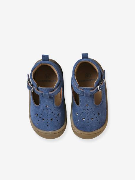 Baby Krabbelschuhe - blau - 4