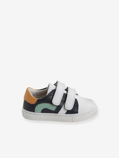 Baby Klett-Sneakers blau+weiß/blau 5