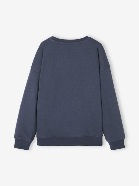 Jungen Sweatshirt BASIC Oeko-Tex - dunkelblau+gelb+grün+pekannuss - 2