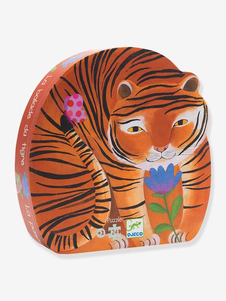 Puzzle, 24 Teile TIGER AUF WANDERSCHAFT DJECO FSC® MIX orange 1