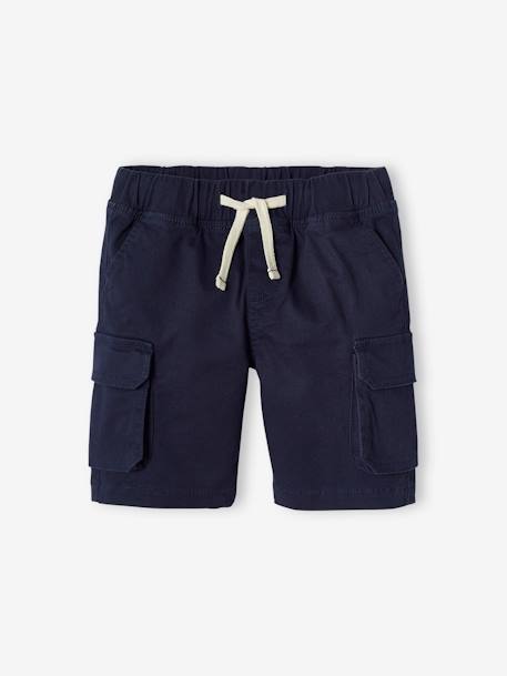 Jungen Cargoshorts mit Dehnbund beige+khaki+marine 16