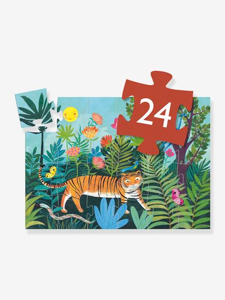 Puzzle, 24 Teile TIGER AUF WANDERSCHAFT DJECO FSC® MIX - orange - 2