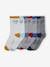 7er-Pack Kinder Socken mit Wochentag Oeko-Tex - grau meliert - 1