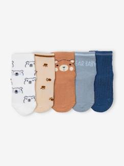 5er-Pack Baby Socken mit Bär Oeko-Tex  [numero-image]