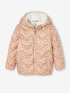 Mädchen Light-Steppjacke mit Kapuze, bedruckt -  - [numero-image]