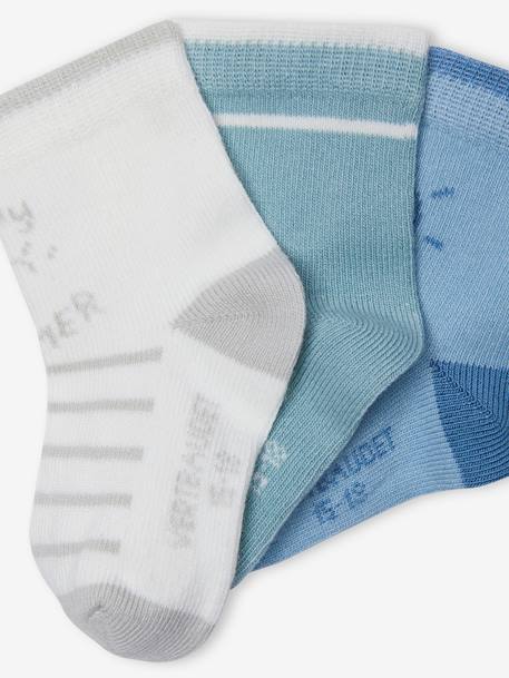 3er-Pack Baby Socken SUNNY Oeko-Tex - aquamarine - 3