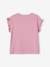 Mädchen T-Shirt mit Volantärmeln - dunkelrosa+hellgelb+marine+pfirsich+weiß/hase - 4