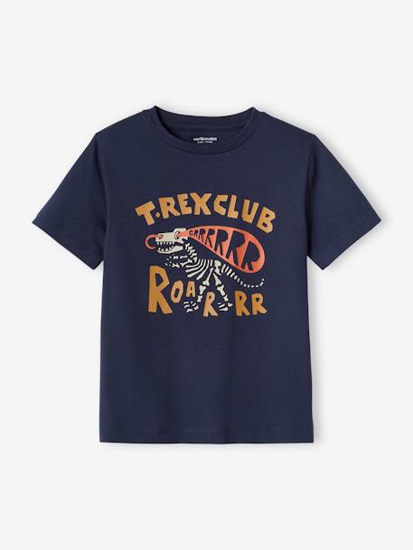 Jungen T-Shirt, Dinosaurier beige+nachtblau 4