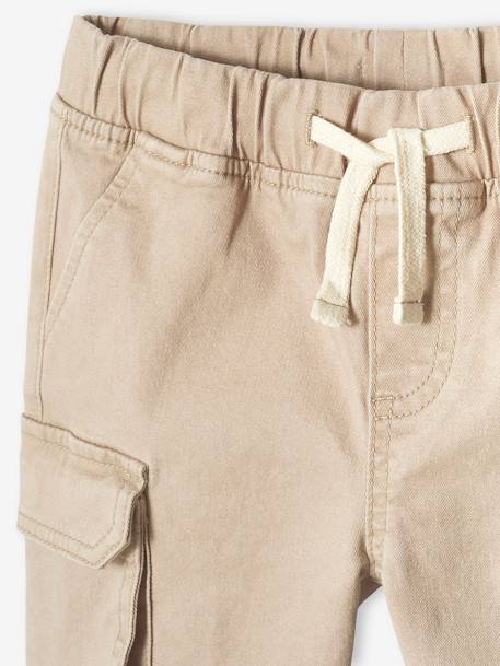 Jungen Cargoshorts mit Dehnbund - beige+khaki+marine - 3