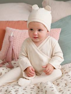 Babymode-Baby-Set: Overall & Mütze, Rippenjersey