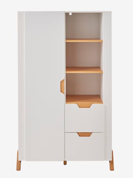 Kinder Kleiderschrank PIROUETTE mit Bücherregal - weiß - 4