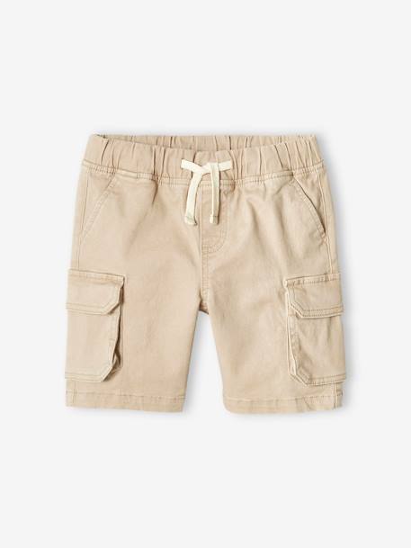 Jungen Cargoshorts mit Dehnbund - beige+khaki+marine - 2