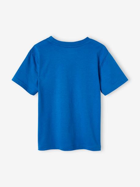 Jungen T-Shirt, 3D-Print blau+wollweiß 2