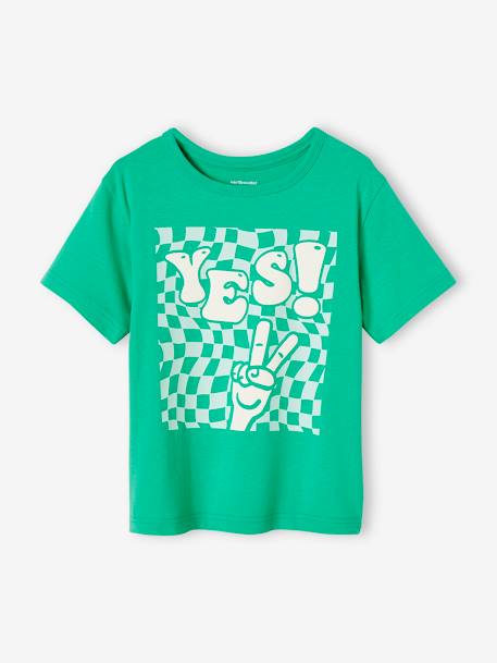 Jungen T-Shirt - grün/yes+hellblau+hellgrau - 2