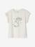 Mädchen T-Shirt mit Volantärmeln - dunkelrosa+hellgelb+marine+pfirsich+weiß/hase - 22