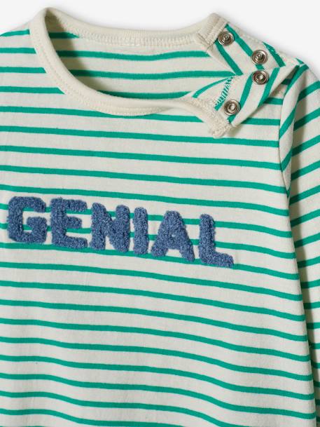 Jungen Shirt mit Schriftzug - grün - 5