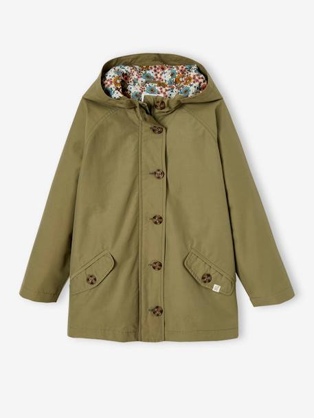 Mädchen Trenchcoat beige+khaki 11