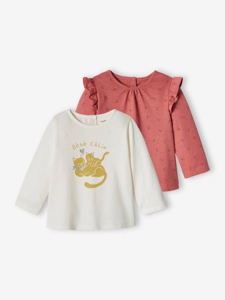 2er-Pack Baby Shirts BASIC Oeko-Tex - wollweiß - 1