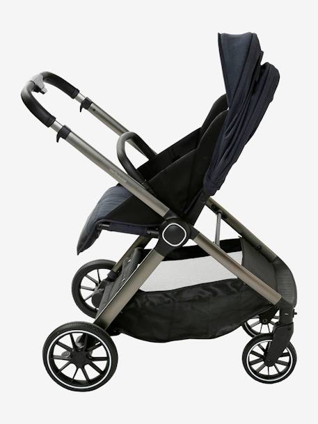 Kombi-Kinderwagen AURIGA mit Babyschale & Babywanne - nachtblau+schiefergrau - 11