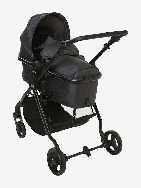 Kombi-Kinderwagen LIBRA mit Babyschale - grau glanzeffekt - 7