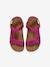 Mädchen Klett-Sandalen dunkelrosa+violett 5