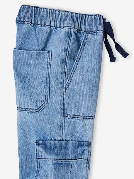 Jungen Cargo-Jeans mit Dehnbund Oeko-Tex blue stone+double stone 25