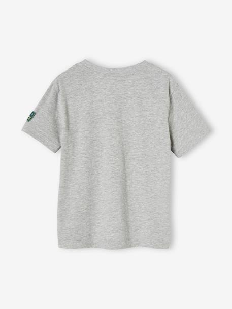 Jungen T-Shirt mit Fake-Bag grau meliert 4