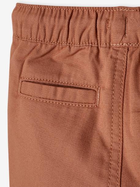 Jungen Baby Stoffhose, Dehnbund Oeko-Tex braun+himmelblau 5