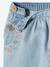 Bestickte Baby Pluderhose, Denim bleached+cappuccino 3