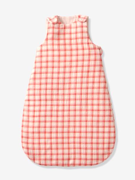 Baby Sommerschlafsack KARO personalisierbar Oeko-Tex - rosa - 2