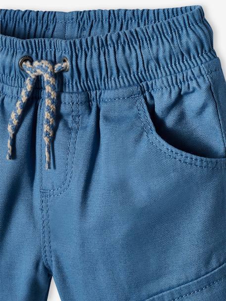 Baby Cargohose Oeko-Tex blau+khaki 3