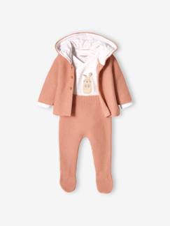 Babymode-Baby-Sets-Neugeborenen-Set: Strickjacke, Hose & Body