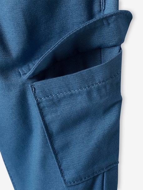 Baby Cargohose Oeko-Tex blau+khaki 4