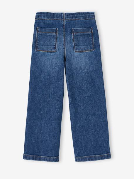 Weite Mädchen Jeans mit Zierknöpfen blue stone 8