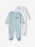 2er-Pack Jungen Baby Samt-Strampler Oeko-Tex hellblau 1