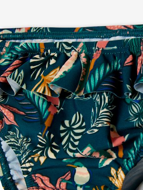 Mädchen Baby Badehose, Capsule Collection JUNGLE Oeko-Tex - dunkelgrün bedruckt - 5