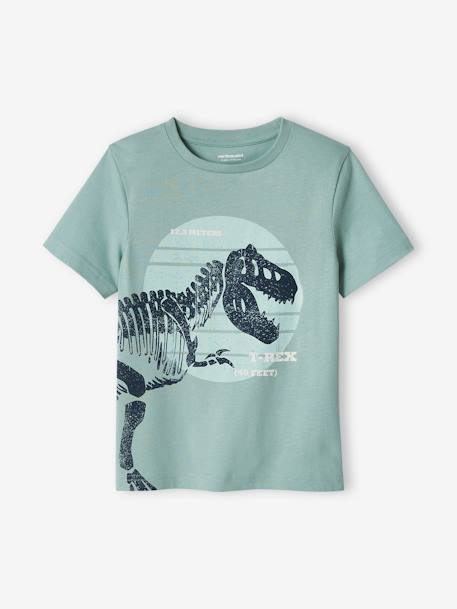 Jungen T-Shirt, Dinosaurier Oeko-Tex dunkelblau+mintgrün 5