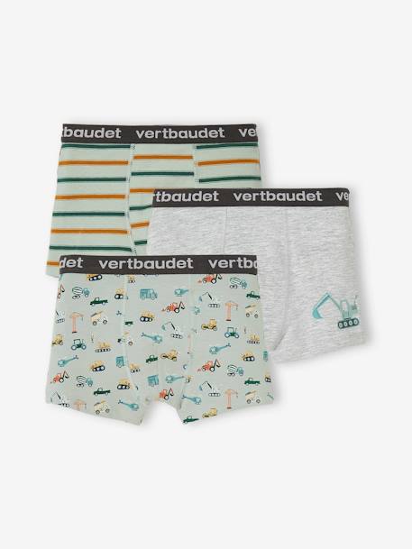 3er-Pack Jungen Boxershorts - grün - 1