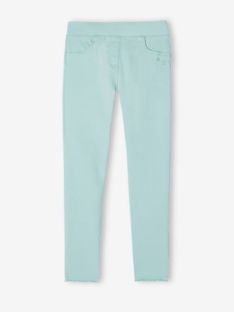 Farbige Mädchen Treggings blush+dunkelrosa+gelb+grün+hellblau+khaki+nachtblau+pfirsich 22