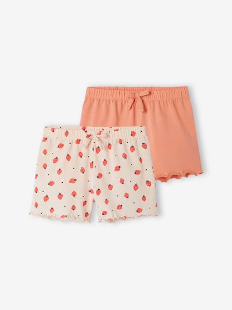 2er-Pack Mädchen Schlafshorts - rosa - 1