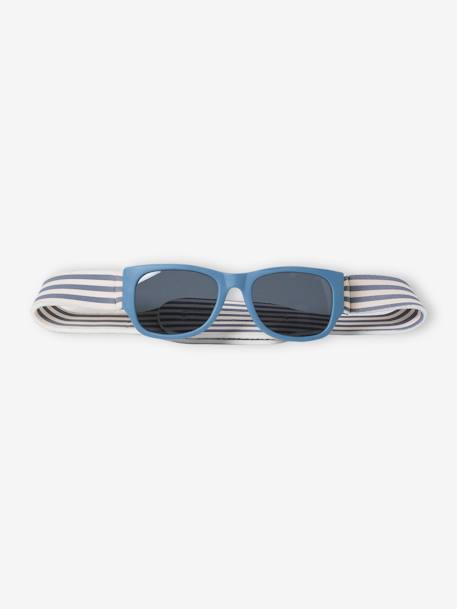 Jungen Baby Sonnenbrille mit Klettband eisblau 2